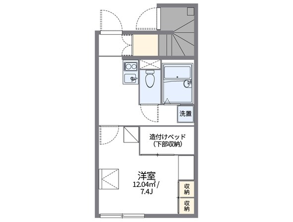 レオパレス山吹の物件間取画像